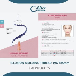 Chỉ nâng cơ ILLUSION MOLDING THREAD 19G 185mm