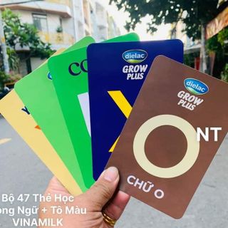 Bộ thẻ học song ngữ và tô màu