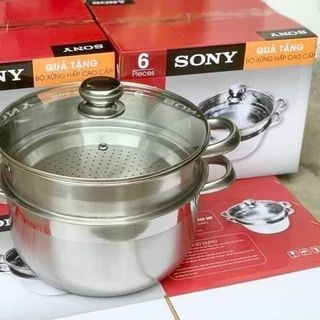 Bộ xửng hấp inox Sony 26cm