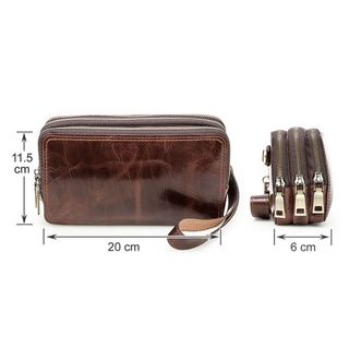 Ví cầm tay nam da bò thật MB317