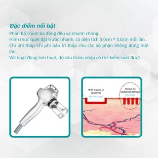 Máy laser CO2 công nghệ 1550nm Er.bium trẻ hoá da, xoá nhăn 1550CH