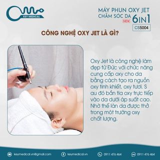 Máy phun oxy Jet 6in1 chăm sóc da mẫu mới