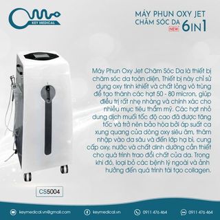 Máy phun oxy Jet 6in1 chăm sóc da mẫu mới