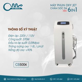 Máy phun oxy Jet 6in1 chăm sóc da mẫu mới