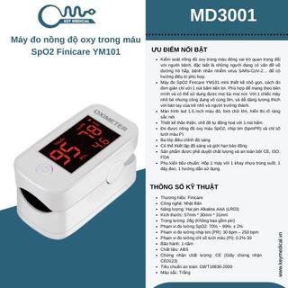 Máy đo nồng độ oxy trong máu SpO2 Finicare YM101