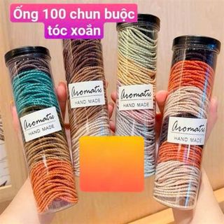 Ống 100 chun buộc tóc xoắn