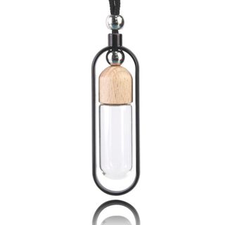 2025 cung cấp đặc biệt xuyên biên giới 10ml chai hương liệu mặt dây chuyền tròn nhỏ chai tinh dầu chai nước hoa đồ trang trí mặt dây chuyền xe hơ