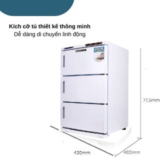 Tủ tiệt trùng dụng cụ, khăn spa, y khoa bằng tia UV 3 tầng 23C