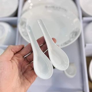 Sét 14 món bát dĩa kèm muỗng hình hoa hồng đen Romantic