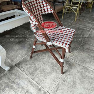 Ghế cafe nhựa giả mây cao cấp ngoài trời giá rẻ