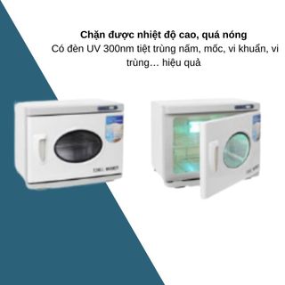 Tủ tiệt trùng dụng cụ, khăn spa, y khoa bằng tia UV 1 tầng 23A, có kính quan sát