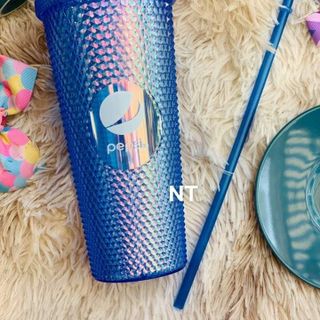Ly kim cương 2 lớp cao cấp 700ml kèm ống hút
