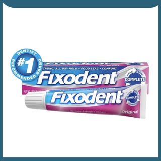 Keo dán hàm răng giả FIXODENT DENTURE ADHESIVE CREAM ORIGINAL 68G - MỸ