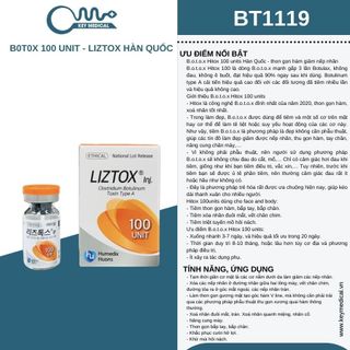 B.o. t.o.x 100 Units - LIZTOX Hàn Quốc