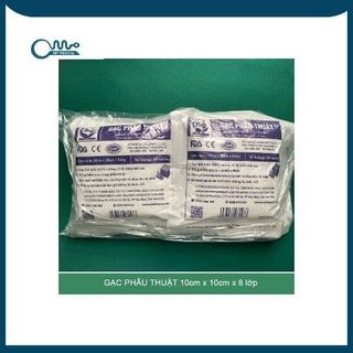 Gạc phẫu thuật 10x10-8 lớp