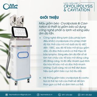 Máy giảm béo Cryolipolysis & Cavitation