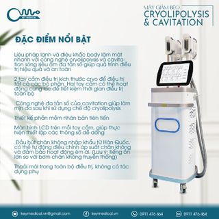 Máy giảm béo Cryolipolysis & Cavitation