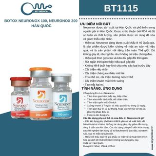 B.o. t.o.x Neuronox 100, Neuronox 200 Hàn Quốc