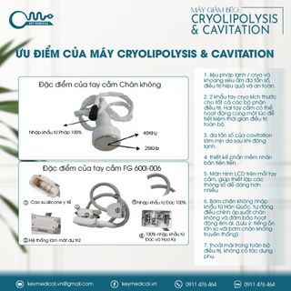 Máy giảm béo Cryolipolysis & Cavitation