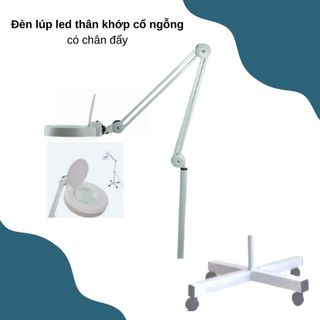 Đèn lúp led thân khớp cổ ngỗng có chân đẩy KL0003