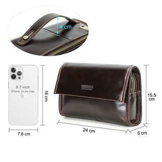 Ví cầm tay nam da bò thật MC1037