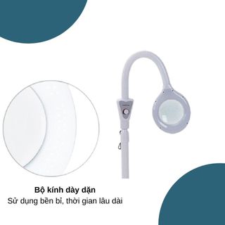 Đèn lúp led đầu tròn cổ ngỗng kèm bánh xe KL0002