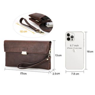 Ví cầm tay nam da bò thật MC1020