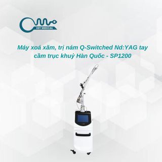 Máy xoá xăm, trị nám Q-Switched Nd:YAG tay cầm trục khuỷ Hàn Quốc - SP1200