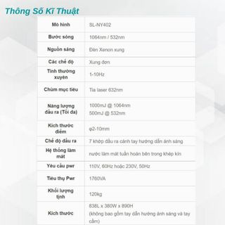 Máy xoá xăm, trị nám Q-Switched Nd:YAG tay cầm trục khuỷ Hàn Quốc - SP1200