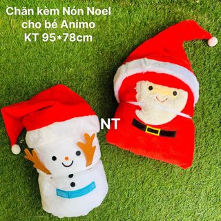Chăn Noel kèm tặng nón Noel