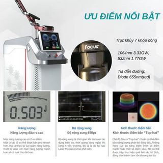 Máy trị nám da 450ps picosecond laser (PicoFocus)