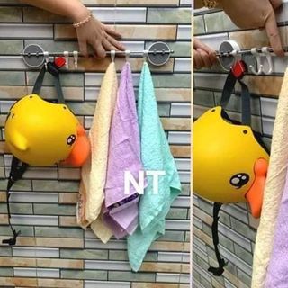 Bộ thanh dán tường + 6 móc treo nhựa Look Kool