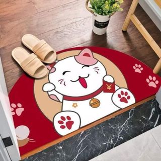 Thảm trang trí của hình mèo thần tài - Look Kool