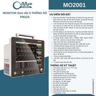 Monitor theo dõi 5 thông số PM12A