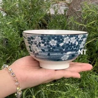 Chén sứ hình hoa xanh - cao cấp
