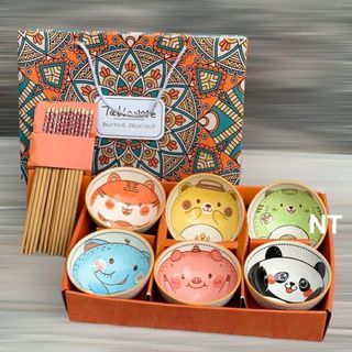 BỘ 6 CHÉN KÈM ĐŨA