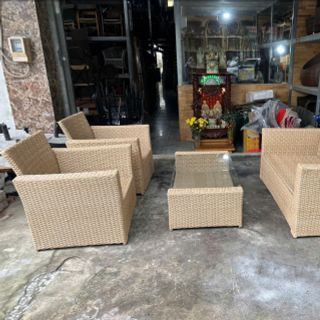 Thanh lý gấp 25 bộ sofa mây nhựa giá rẻ hàng mới