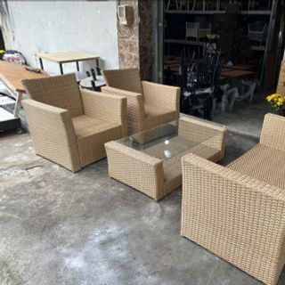 Thanh lý gấp 25 bộ sofa mây nhựa giá rẻ hàng mới