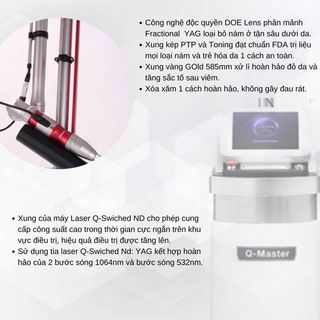 Máy xóa xăm laser YAG Q-SWITCHED Q-MASTER