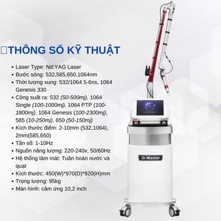 Máy xóa xăm laser YAG Q-SWITCHED Q-MASTER