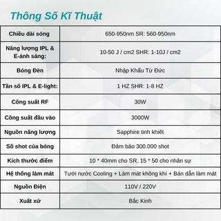 Máy triệt lông SHR 950A Cao cấp Sanhe