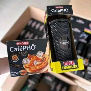 1 hộp Cà Phê Phố GOLD + 1 ly kim cương hót hít giữ nhiệt 700ML