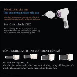 Máy triệt lông 2 tay cầm Diode Laser DL1200-PRO