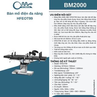 Bàn mổ điện đa năng HFEOT99
