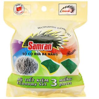 Bộ Rửa Chén 3 Món SAMRAN