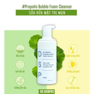 Sữa Rửa Mặt Trị Mụn Dr.SkinPro Propolis Bubble Foam Cleanser
