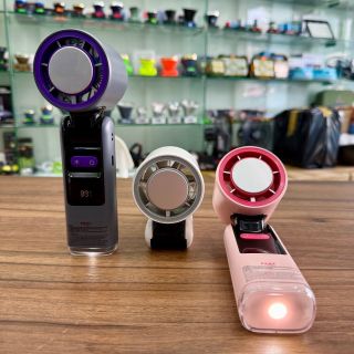 Quạt cầm tay K801 mini phản lực có sò lạnh- Quạt cầm tay tích điện gập lên xuống 180 độ, 100 tốc độ gió, có hiển thị % pin