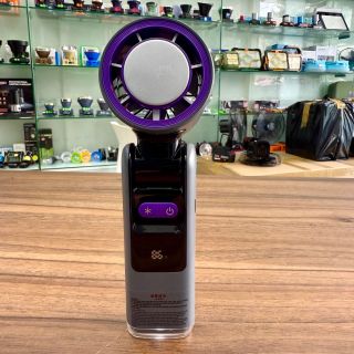Quạt cầm tay K801 mini phản lực có sò lạnh- Quạt cầm tay tích điện gập lên xuống 180 độ, 100 tốc độ gió, có hiển thị % pin