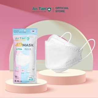 Khẩu Trang KF94 An Tâm 4 Lớp (Thùng 30 Bịch x 10 Cái)
