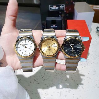 SALE BỎ MẪU ĐỒNG HỒ NAM NỮ TRUNG CẤP ÔMÊGI DÂY THÉP VIỀN LA MÃ
